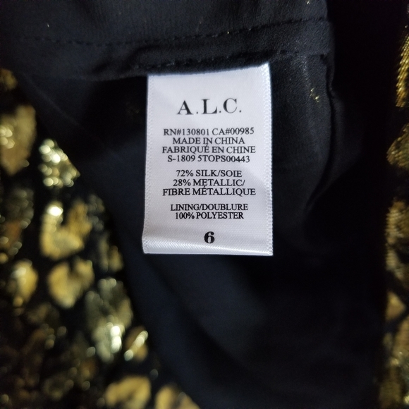 A.L.C Logan Long Sleeve Twist Front Blouse Top, 6 - Picture 7 of 16